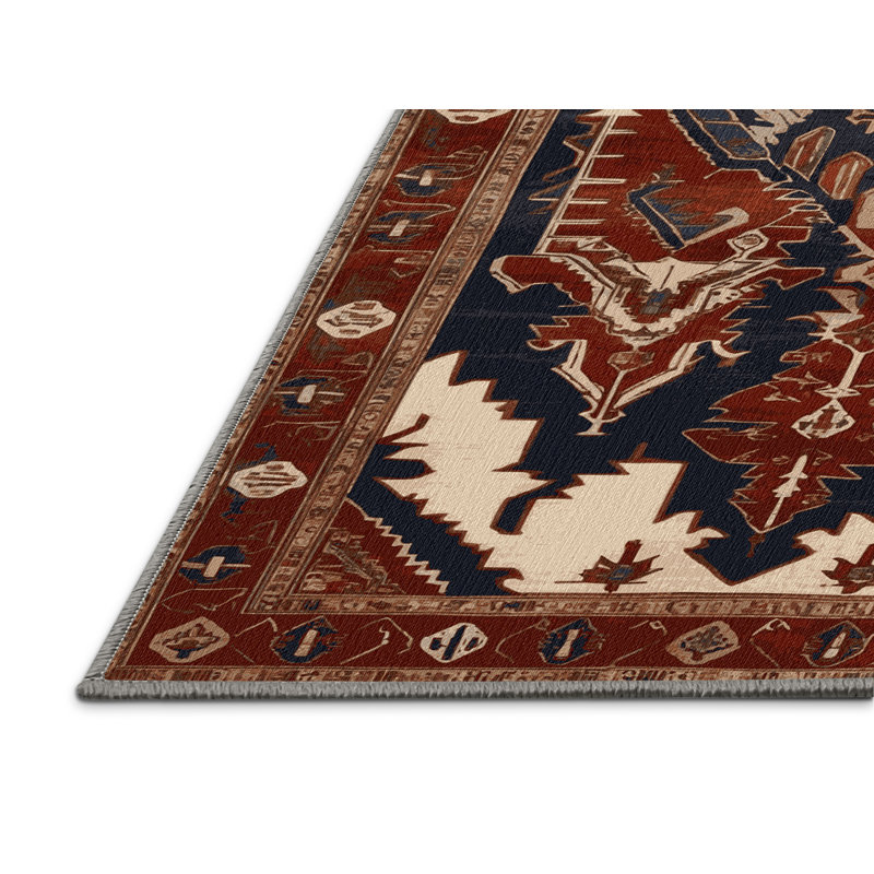 Machine Washable Persian Brown Area Rug, Rectangle 2' x 3'