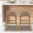 Maui Rustic Bohemian Hyacinth/Wood Backless Stool-958703060-997074875