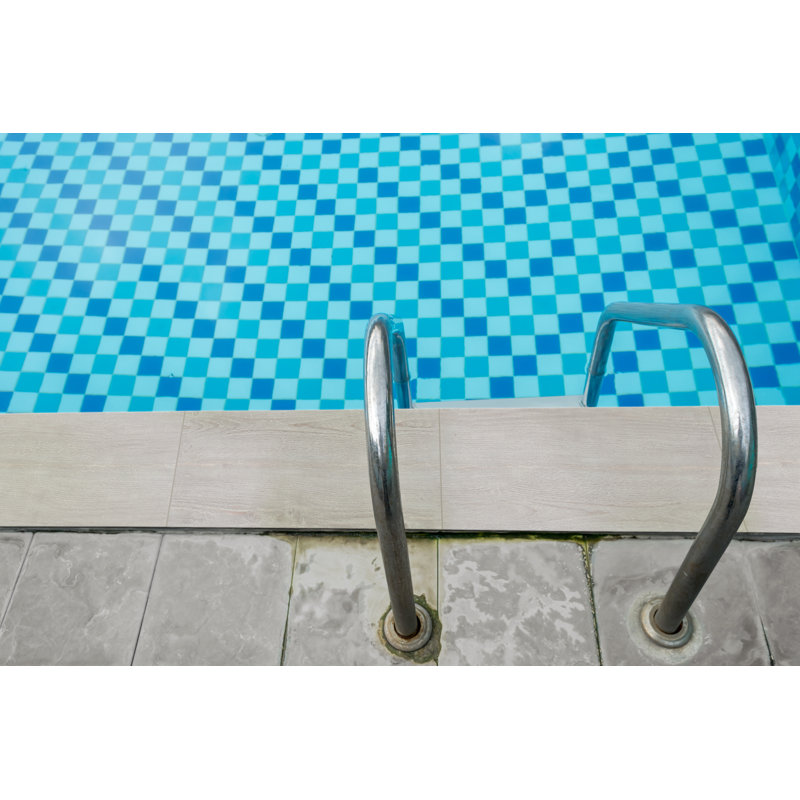 Duravia 13 in. x 24 in. x 0.79 in. Matte Porcelain Pool Coping (4.33 sq. ft./unit, 2 Piece), Azurith