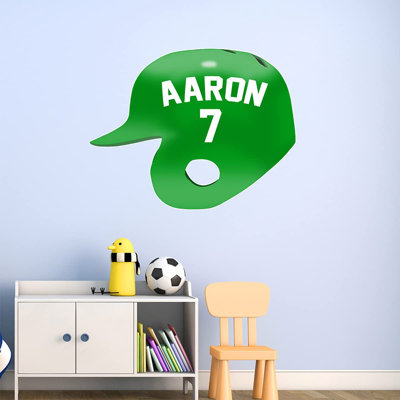 Adhésif décoratif casque de baseball