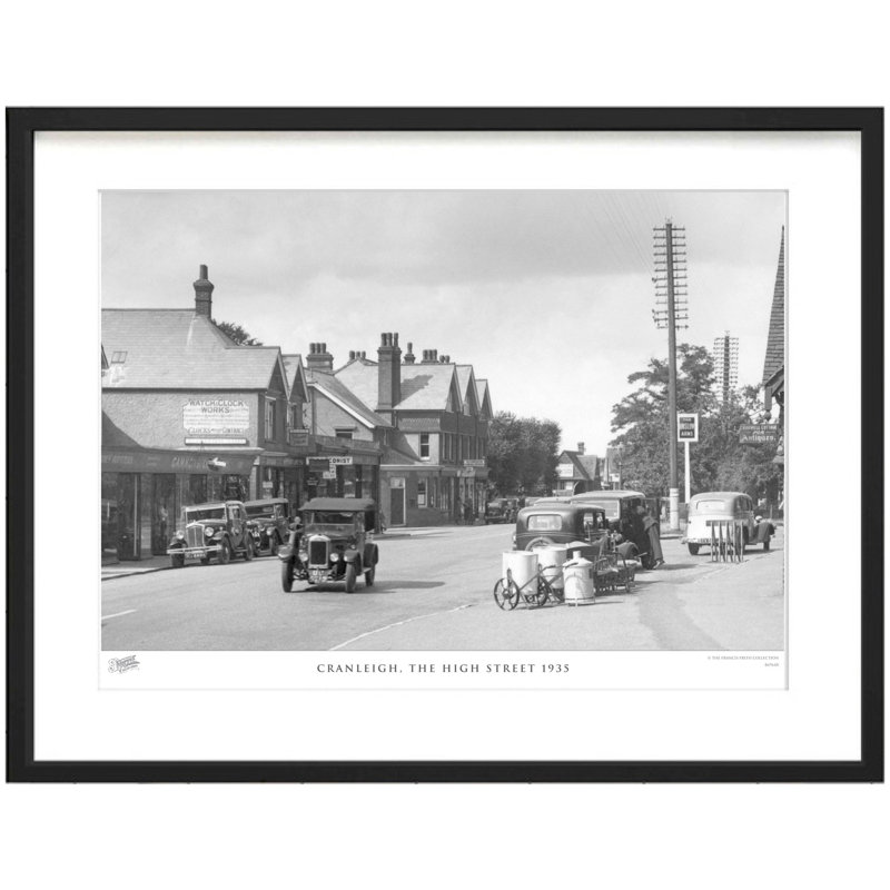 Cranleigh, The High Street 1935 by Francis Frith - Single Picture Frame Print, 28cm H x 36cm W x 2.3cm D