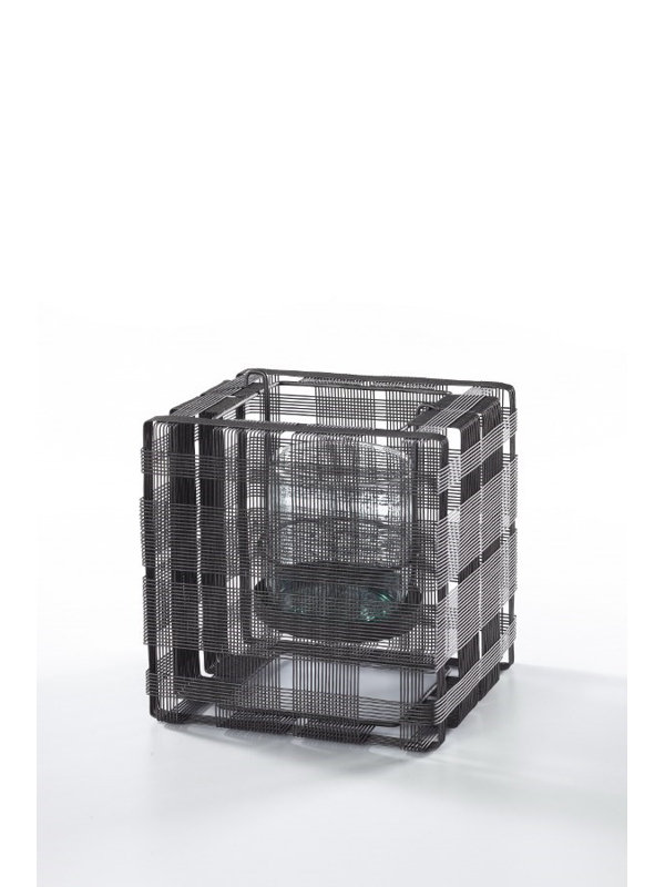 Cubic Candle Holder, 7" H x 7" W x 7" D