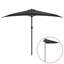 Parasol de jardin extérieur WALPLUS avec poteau en aluminium anthracite 300 x 155 cm