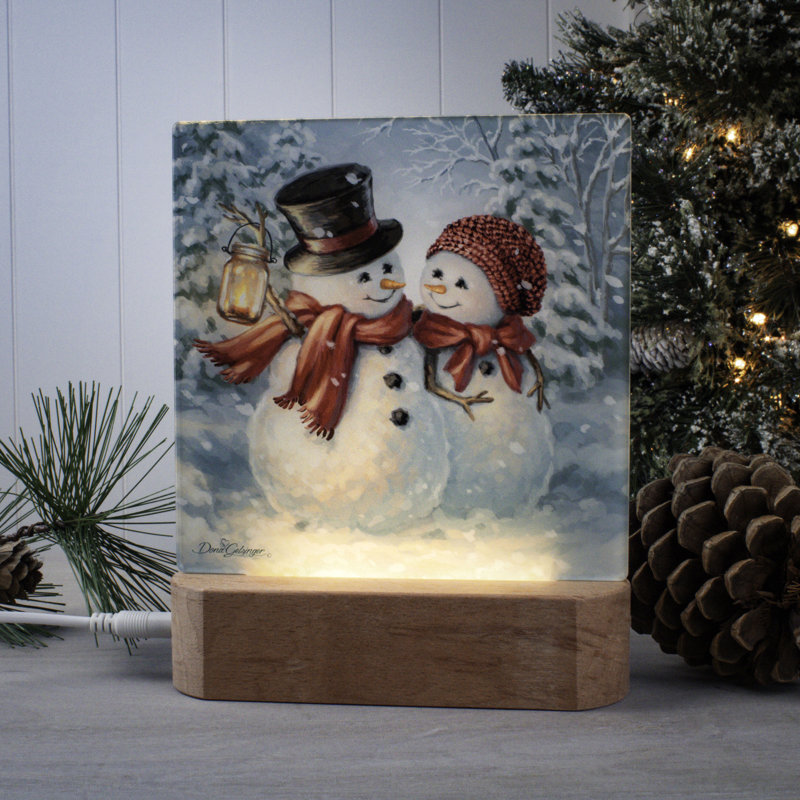 Veilleuse neige en amour