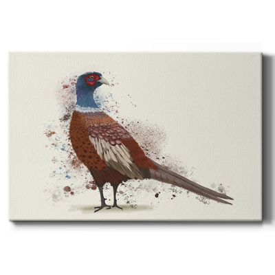 Pheasant Splash 5-Gallery Wrapped Canvas