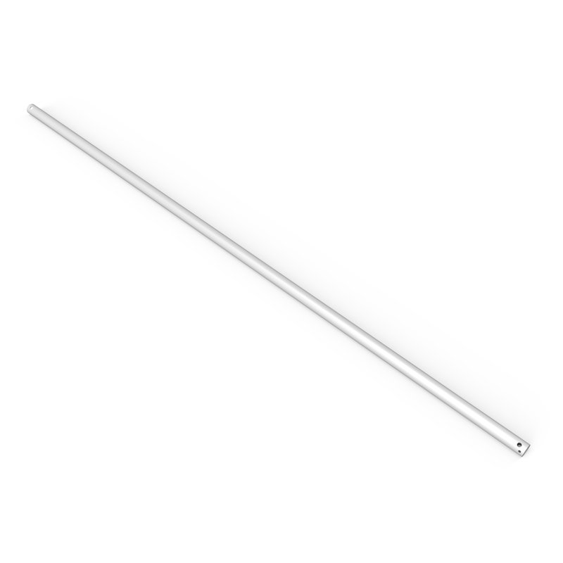 Smart Ceiling Fan Downrod, 46" H x 0.81" W x 0.81" D, White