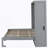 Full Size Murphy Bed Wall Bed,Gray-1332671223-1332671216