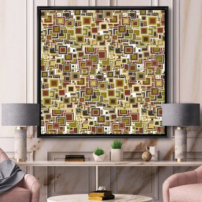 «Cubist Geometric Composition», reproduction d'impression sur toile