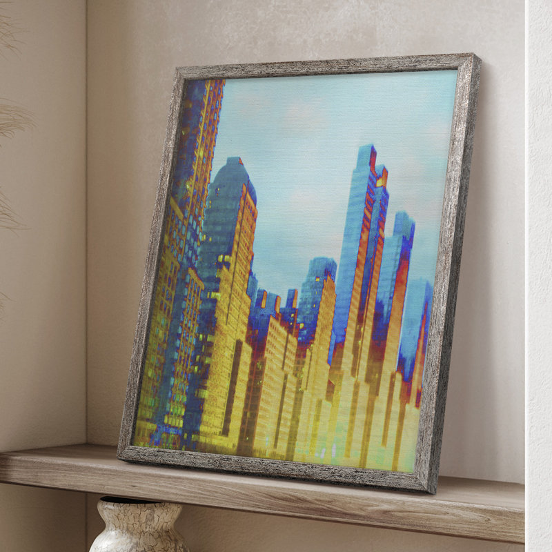 West Side Framed Print - Solid Wood, 11" H x 9" W
