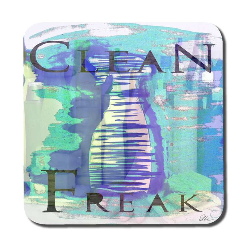 Square 6 Piece Coaster Set, Blue