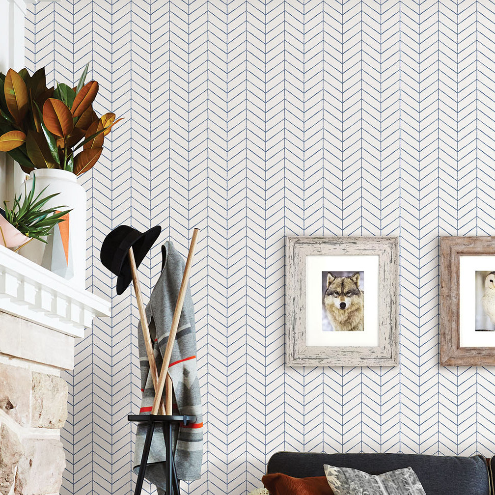 Gina Wallpaper Roll, Navy