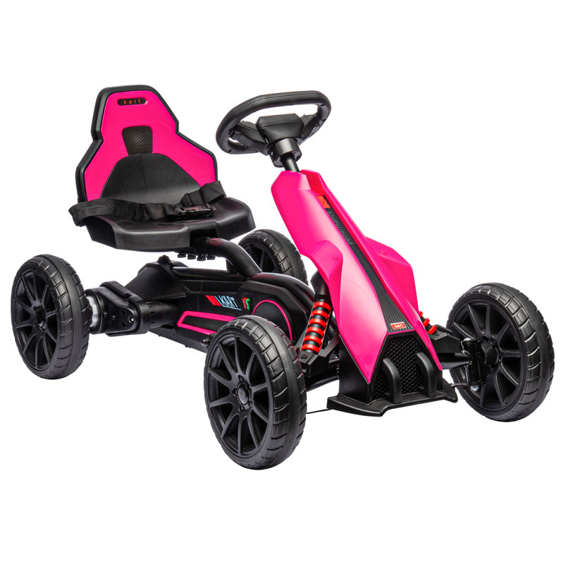 Bolderberg Zoomie Kids Go Kart, Pink