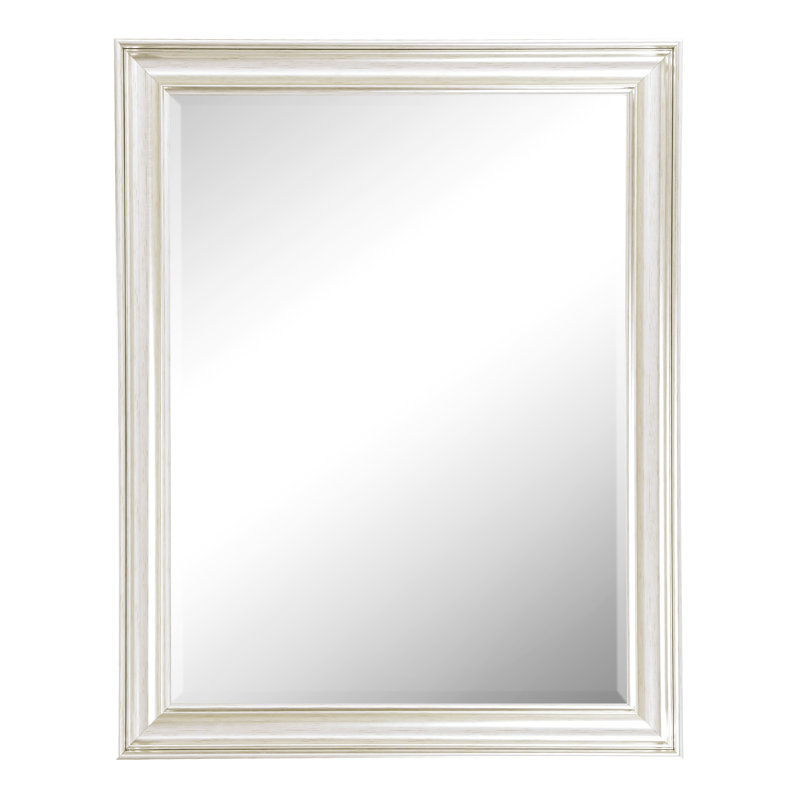 Burke High Density Resin Concave Wall Mirror, Silver, 77cm H x 130.5cm W