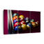 Ensemble de table de billard rouge sur toile 3 pièces-518089842