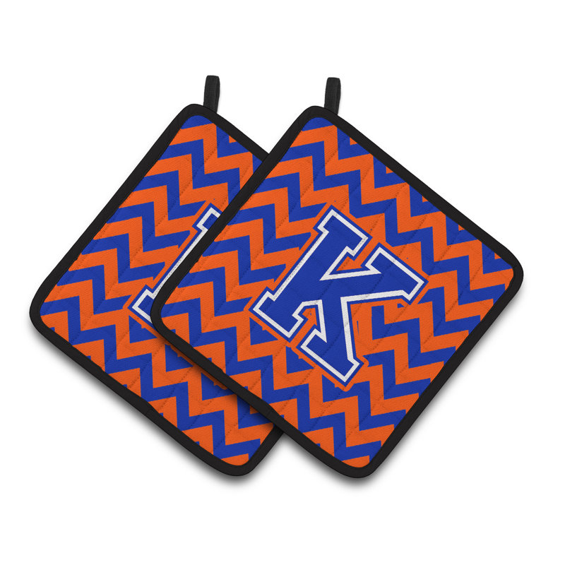 Poignée à chevrons, Orange/bleu, K