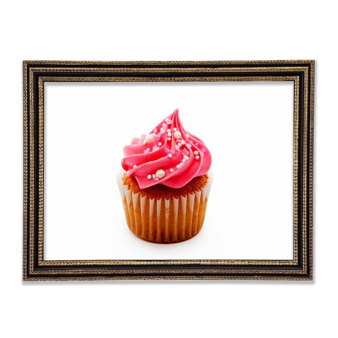 Gerahmter Kunstdruck Beautiful Pink Cupcake