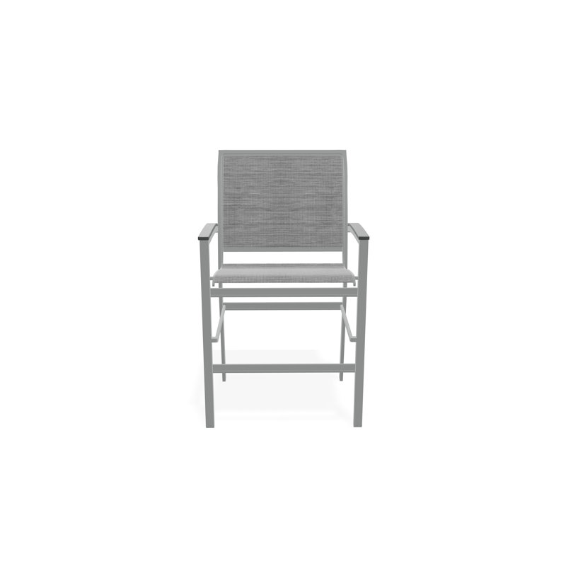 Chaise de café empilable en aluminium Bazza, Graphite, Gris anthracite Collect