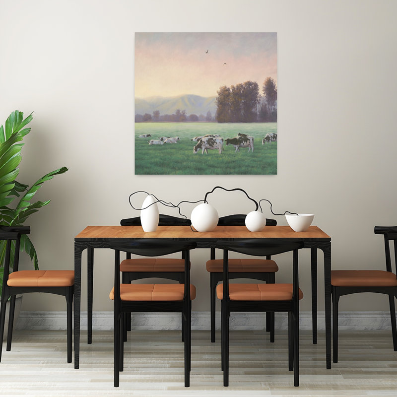 Art contemporain à la ferme avec art animalier, H 32 po x l 32 po