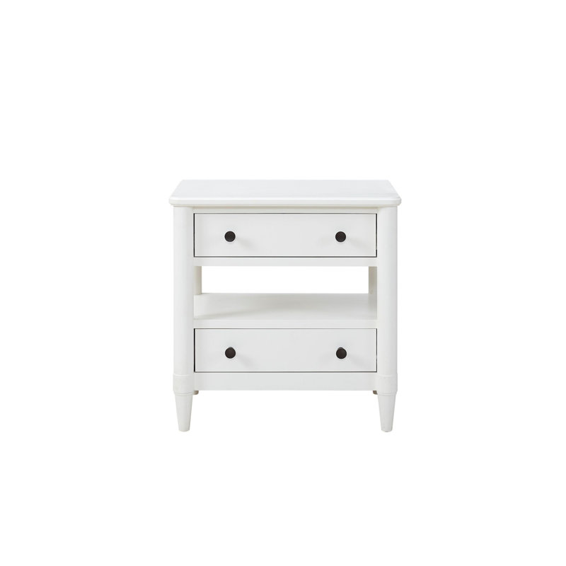 Nightstand With Drawer, White