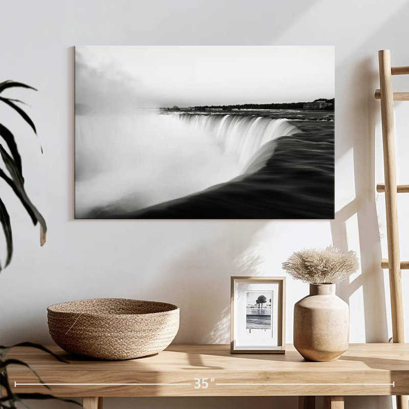 Chutes du Niagara monochromes Alvord, H 16 po x l 24 po