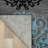 Padowski Floral Gray/Blue/Black Area Rug-1364761535