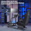 Ivy Bronx Adjustable Swiveling PC & Racing Game Chair in Black