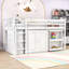 Lit mezzanine simple avec armoire, tiroir, tablette et bureau-1132533686