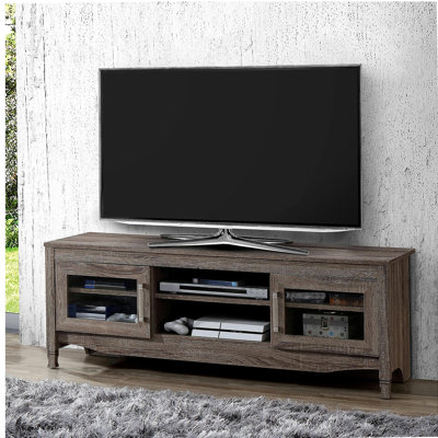 Techni Mobili Grey Driftwood TV Stand