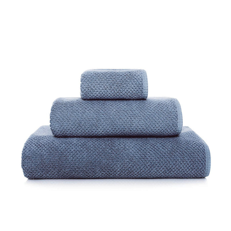 Bee Waffle Waffle Towel, Medium, Hand Towel 1-Pack, Cobalt