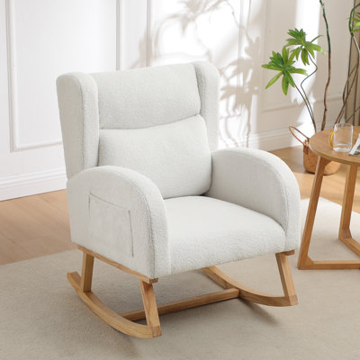 Chaise berçante en bois de qualité supérieure | Décoration de salon