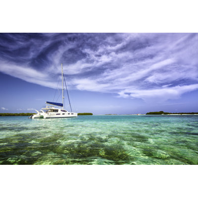 Luxury Catamaran Yacht - Wrapped Canvas Print