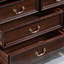 Armoire d'appoint en bois massif noyer foncé