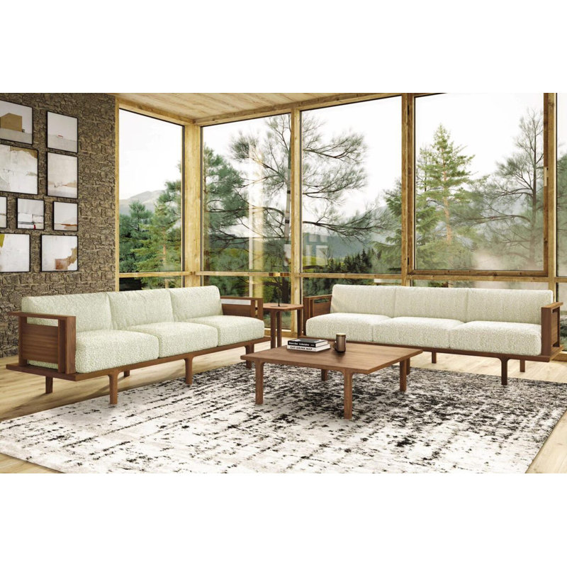 Sierra Seating and Occasionals Square Coffee Table, 17" H x 24" W x 24" D, Taupe Oak