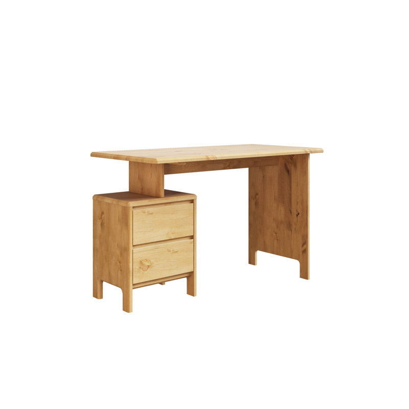 Raymonde Solid Wood Writing Desk, Brown