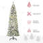 Arbre de Noël artificiel régulier (double) avec aiguilles blanches-199055079