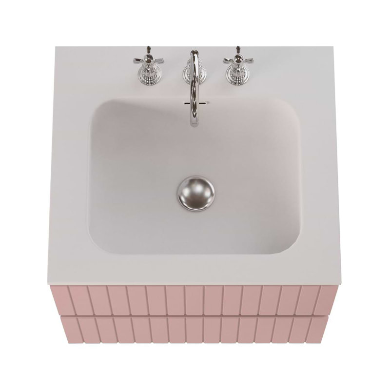 Prima Single Vanity, Rose Pink, 24"