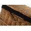 Fleur De Lis Wicker Storage Hamper Basket with Lining-1900351363