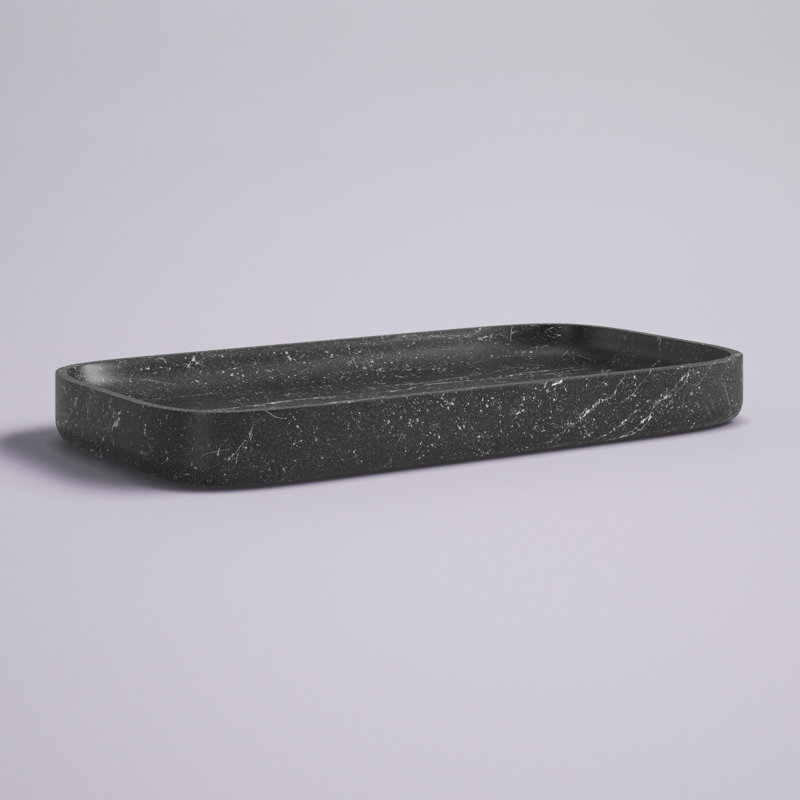 Plateau en résine pour bijoux Anahie, Noir