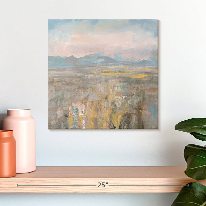 Distant Mountains, 16" H x 16" W