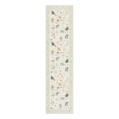 Paw & Petal Cat Garden Area Rug