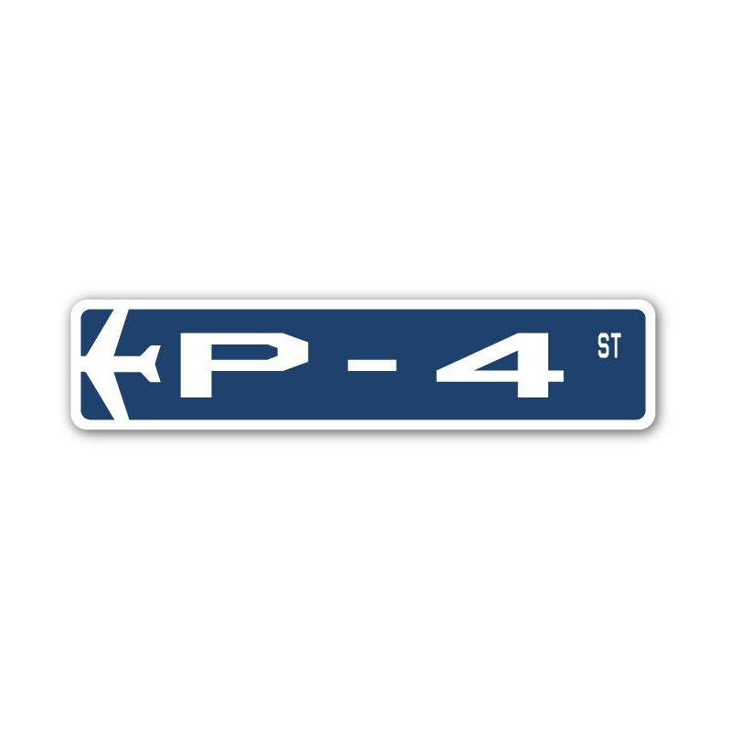 Plaque de rue Branchville P-4 Air Force, H 6 po x l 24 po x P 1 po