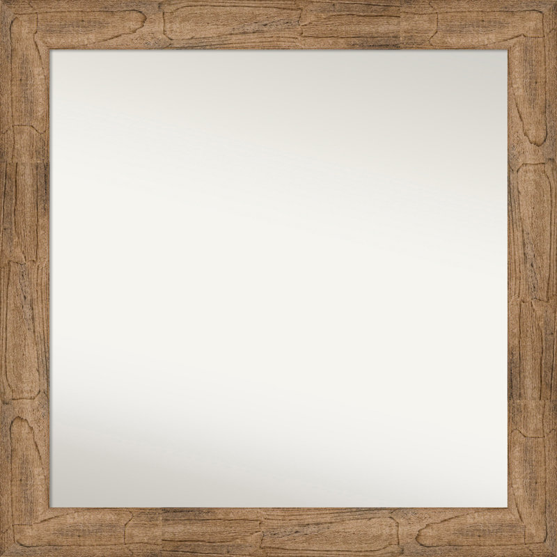 Timmy Solid Wood Wall Mirror, 33.5" x 33.5", Square
