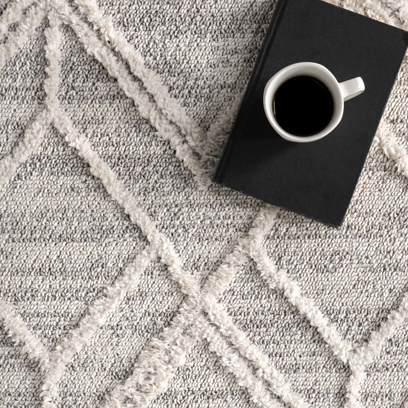 Tapis marocain à treillis Standridge, Rond 6 pi
