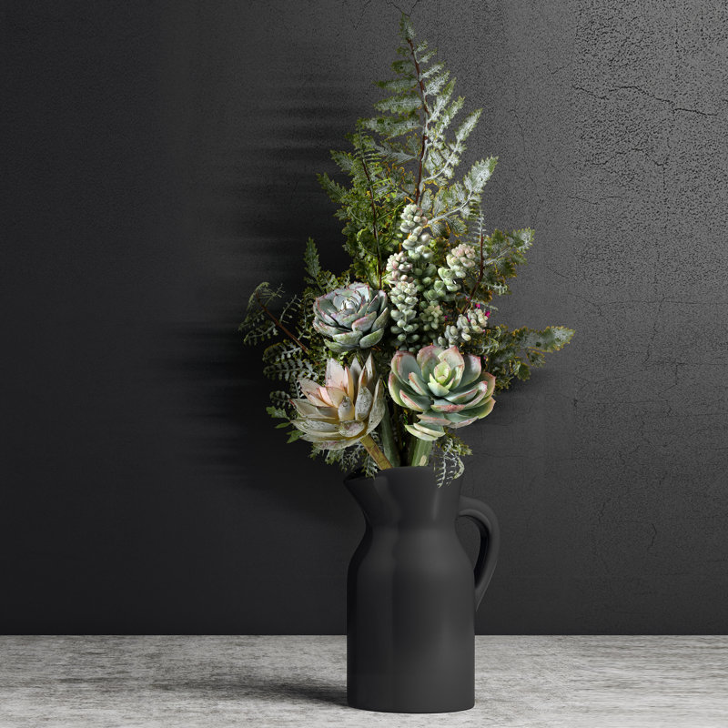 Arrangement floral succulent et fougère