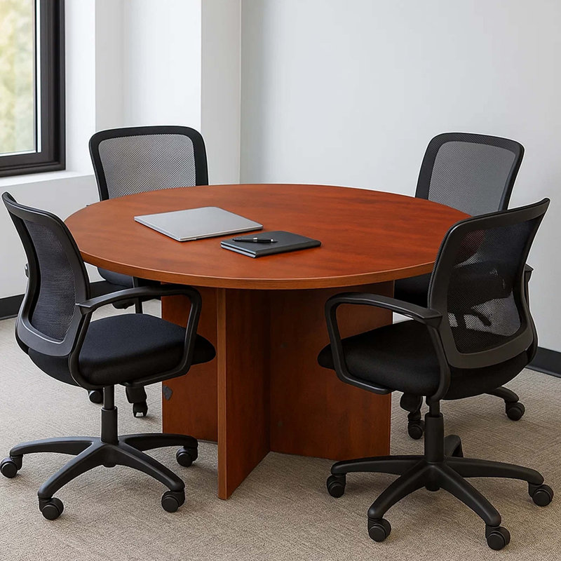 Table de réunion Zoa, H 29,5 po x L 42 po x l 42 po, Brun bois flottant
