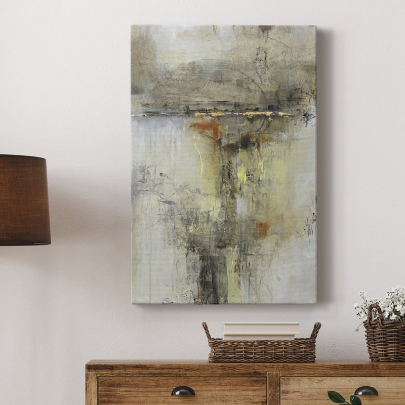 Cross Over I - peinture sur toile tendue, H 36 po x l 24 po x P 1 po