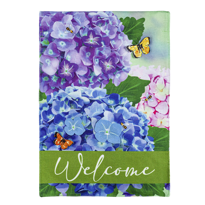 Drapeau de jardin à 2 côtés en polyester 18 x 12 po