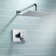 Oversize Rain Shower Head - High Flow Square Rainfall Showerhead - Waterfall Full Body Coverage - Universal Ceiling Or Wall Mount (16 Inch)