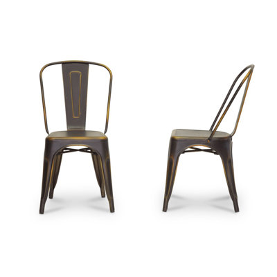 17'' H Metal Stacking Side Chair