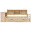 Lit de jour multifonctionnel d'angle avec tiroirs de rangement, bureau, port de charge-875006221